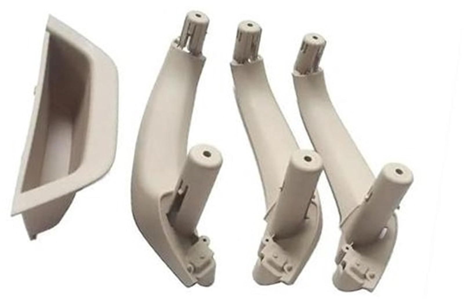 Yurefax LHD RHD Auto-Beifahrertür-Innengriffabdeckung, Türarmlehnenverkleidung, innere Zuggriffverkleidung, for, X3 X4 F25 F26 2010 2011–2016 Auto-Innentürgriff(Black Lhd-Oyster) von Yurefax