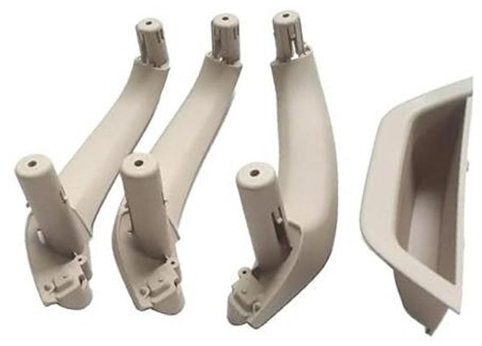 Yurefax LHD RHD Auto-Beifahrertür-Innengriffabdeckung, Türarmlehnenverkleidung, innere Zuggriffverkleidung, for, X3 X4 F25 F26 2010 2011–2016 Auto-Innentürgriff(Black RHD-Oyster) von Yurefax
