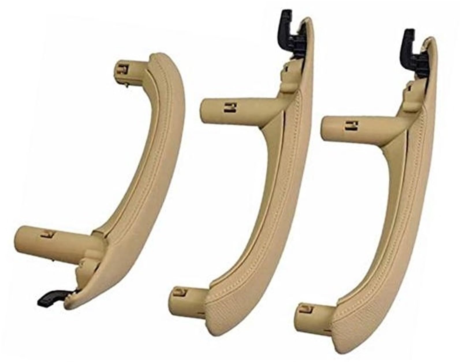 Yurefax LHD RHD Innentür-Armlehnen-Zuggriff-Lederbezug, kompletter Satz, for, X3 X4 F25 F26 2010–2016 Auto-Innentürgriff(Beige) von Yurefax