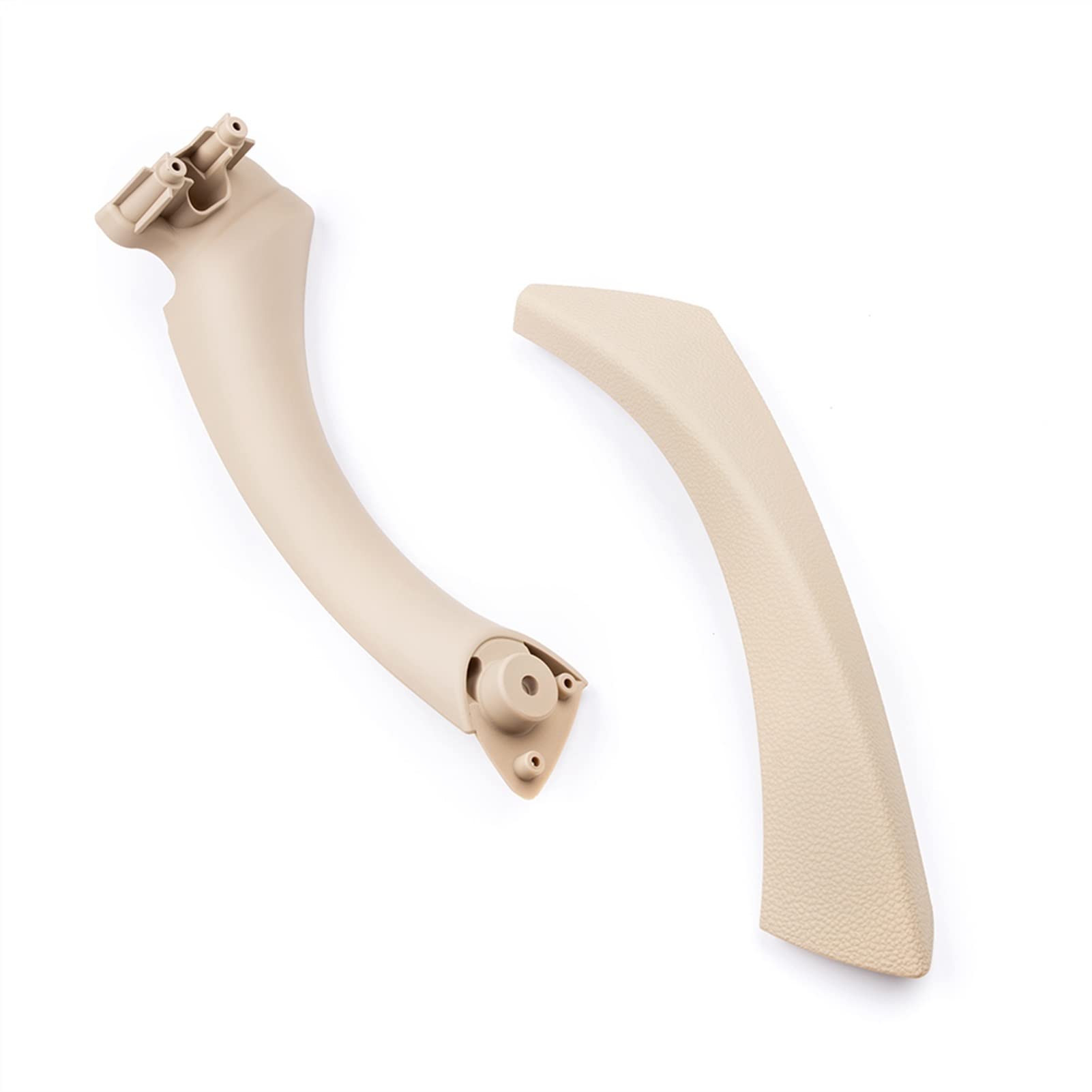 Yurefax Linke Seite Auto Tür Panel Griff Pull Trim Abdeckung Set Innen Außen ABS Kunststoff, for, for 3Series E90 E91 328i Limousine Wagon Innentürgriff(Beige) von Yurefax