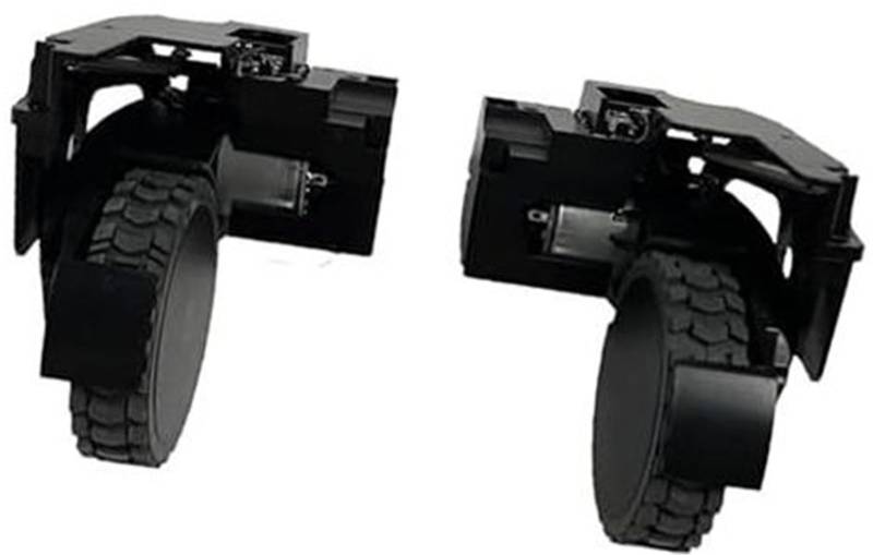 Yurefax Linkes und rechtes Staubsaugerrad, for 360 S7 S7 Pro, Staubsauger-Ersatzzubehör Staubsauger-Radmodul(Black Left Right) von Yurefax