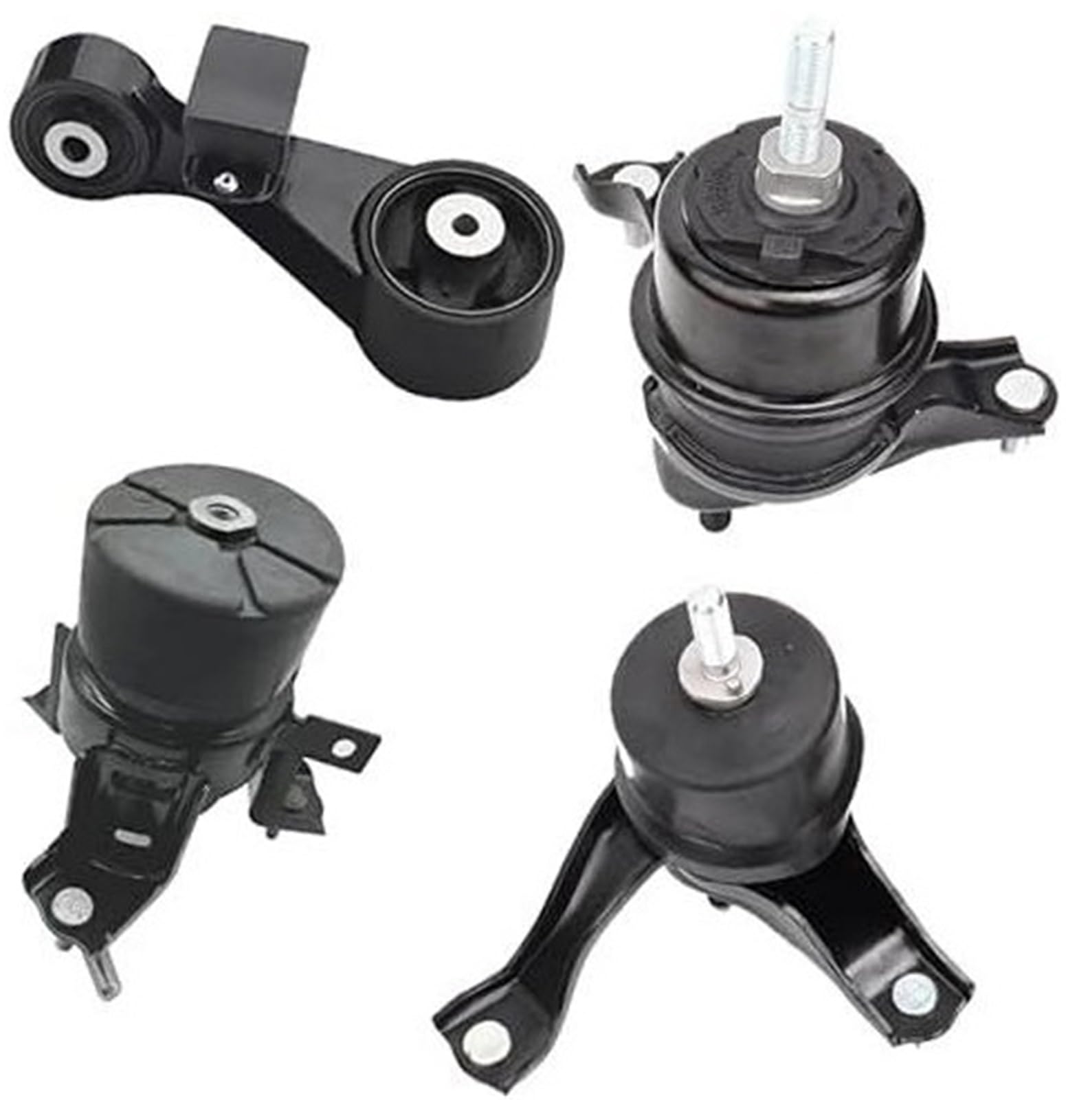 Yurefax Motor- und Getriebemontagesatz, kompatibel mit 2010–2011 Camry 2,5 l L4-Motor, Automatikgetriebe, ersetzt OE A62009 123610H100 A4295 123620H030 A62062 123630V031 A4288 123720H090, 4er-Set Vibr Yurefax Motor- und Getriebemontagesatz, kompatibel mit 2010–2011 Camry 2,5 l L4-Motor, Automatikgetriebe, ersetzt OE A62009 123610H100 A4295 123620H030 A62062 123630V031 A4288 123720H090, 4er-Set Vibr von Yurefax