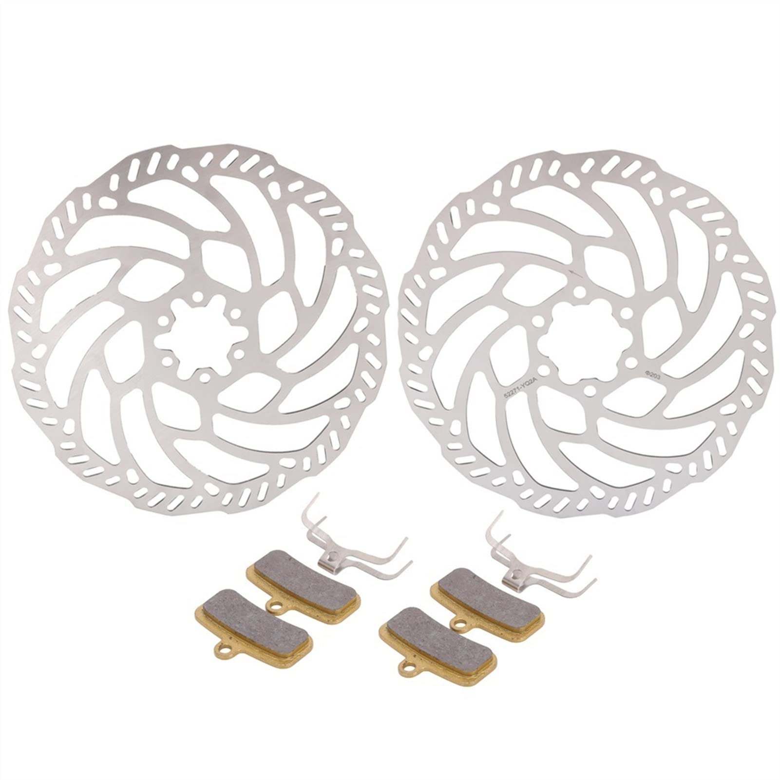 Yurefax Motorrad Vorne Hinten Bremsscheiben Rotoren Bremsbeläge Sur Ron Sur- Ron Surron Elektrische Cross-Country Bike Motorrad-Bremsscheibe(Set) von Yurefax