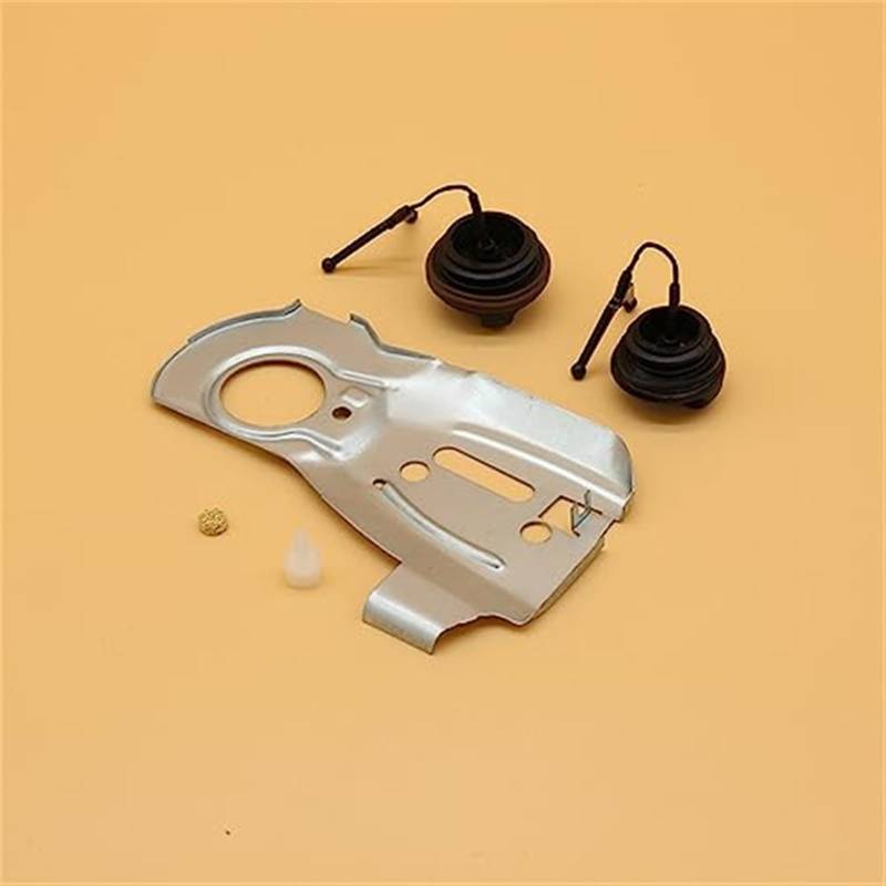 Yurefax Ölpumpen-Heizöldeckelplatte Tankentlüftungs-Entlüftungsset, for Husqvarna, 340 345 350, for JONSERED, 2150 2145 2141 Kettensägenteile 503875701 Garten-Tankdeckel von Yurefax