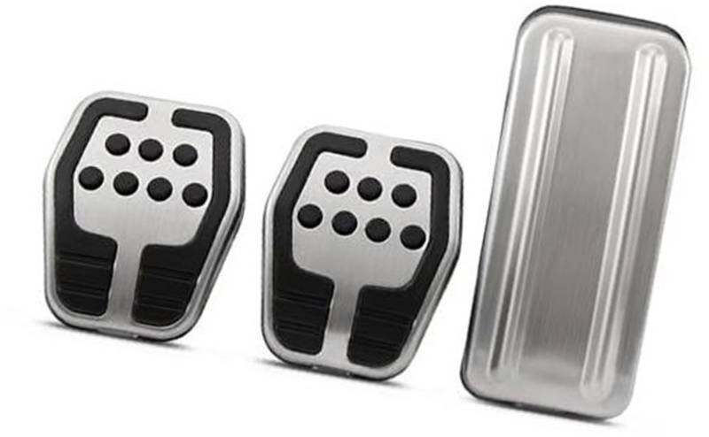Yurefax Pedalauflage, for Focus 2, for Focus 3 4 MK2 MK3 MK4 Kuga RS ST 2005-2017 Kupplungs-, Gas- und Bremspedale, MT Edelstahl-Autopedalabdeckung Auto-Kupplungspedal(Black A Style 3piece) von Yurefax