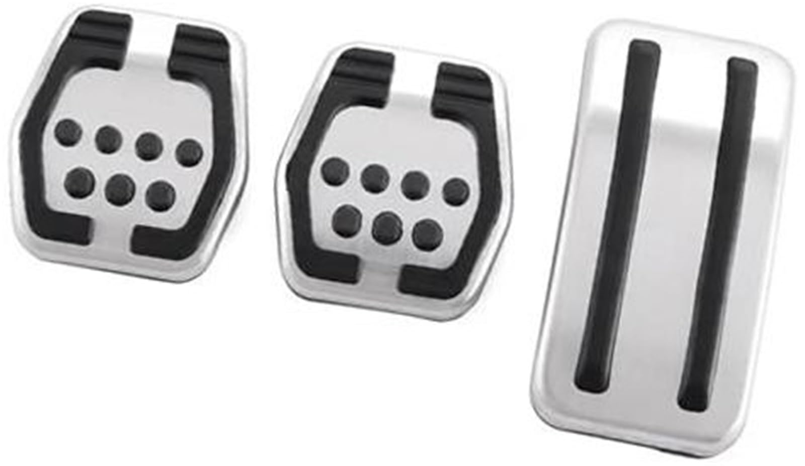 Yurefax Pedalauflage, for Focus 2, for Focus 3 4 MK2 MK3 MK4 Kuga RS ST 2005-2017 Kupplungs-, Gas- und Bremspedale, MT Edelstahl-Autopedalabdeckung Auto-Kupplungspedal(Black C Style 3piece) von Yurefax