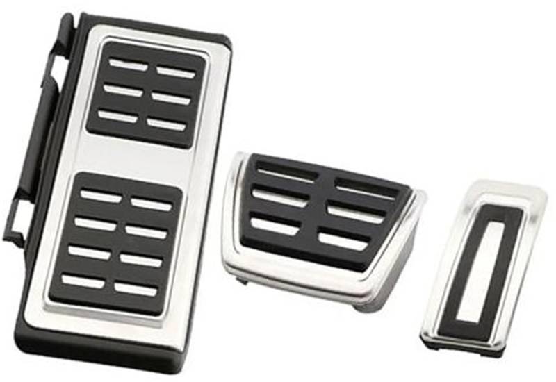 Yurefax Pedalauflage, for Passat, for LIM, for VAR, for VIII 2015+ Teile Autopedale Fuß Kraftstoff Bremse Kupplungsdeckel Auto-Kupplungspedal(Black at 3 Piece) von Yurefax