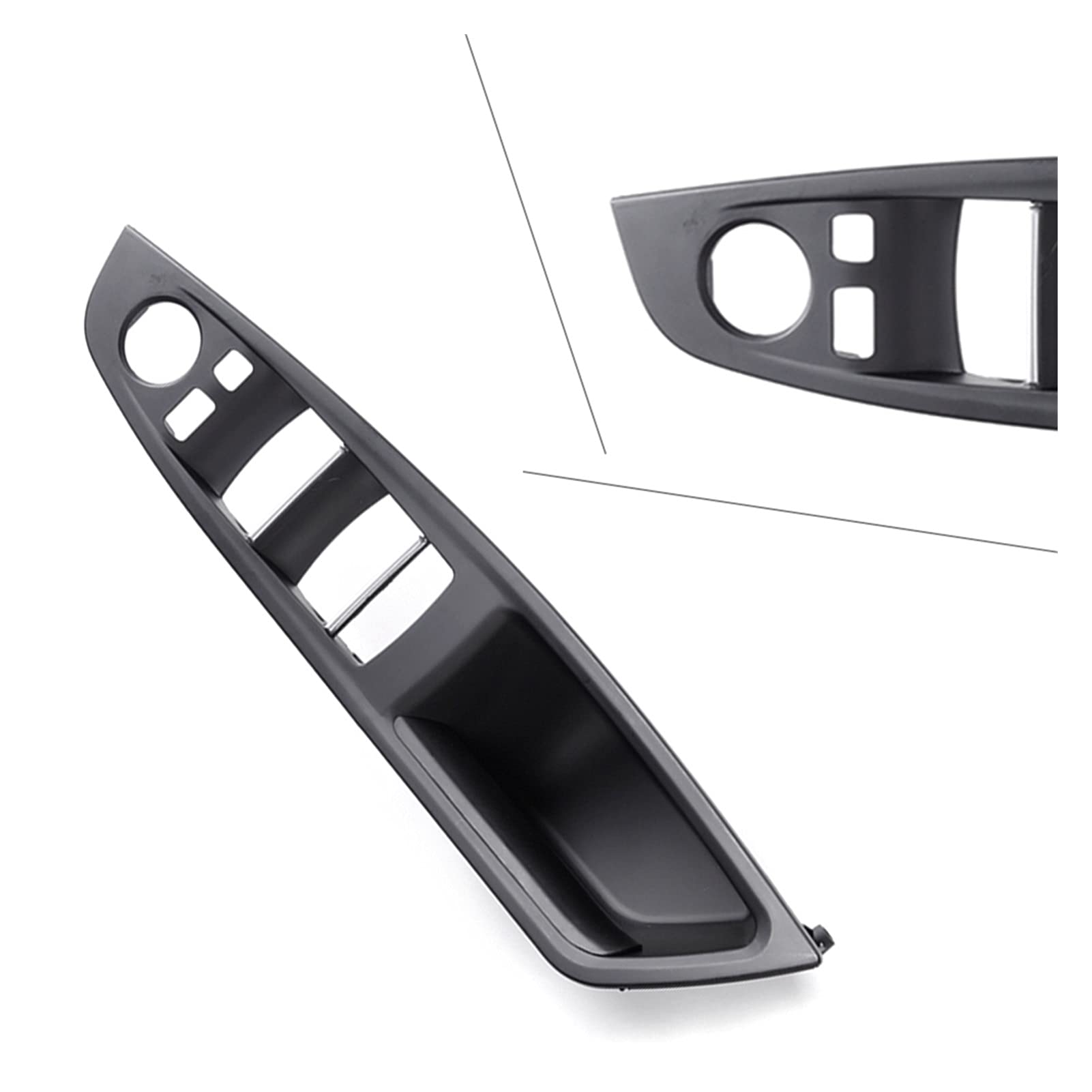 Yurefax RHD 1x Auto-Front-Innentür-Panel-Griff-Zug-Trim-Abdeckung, for, for 5er F10 F11 F18 2010 2011 2012 2013 2014 2015 2016 2017 RHD Innentürgriff(Black) von Yurefax
