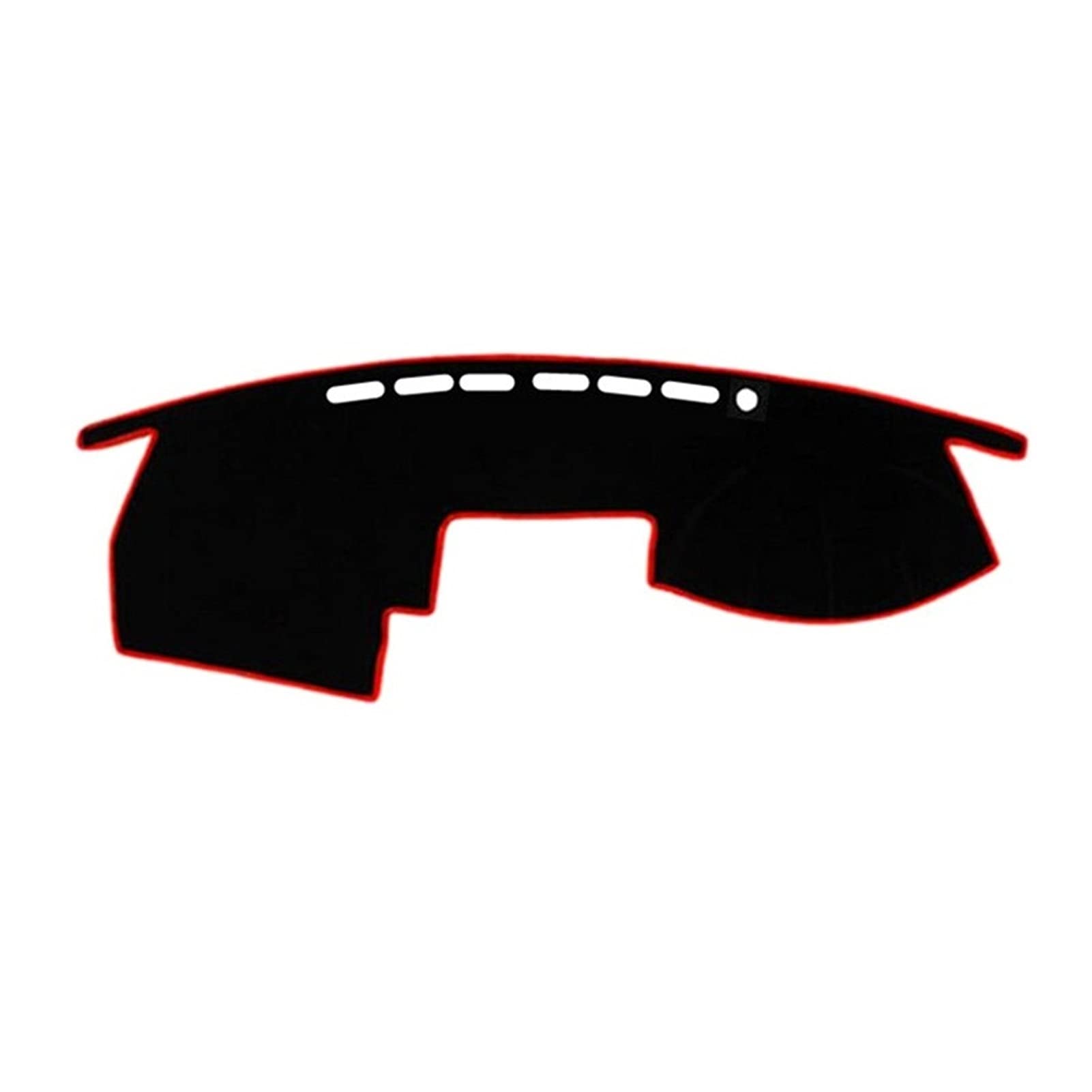 Yurefax RHD Dashmat Armaturenbrett-Abdeckung, Matte, Pad, Armaturenbrett, Sonnenschutz, Instrumententeppich, Autozubehör, for Toyota, Mark X 2004–2009 Auto-Armaturenbrett-Abdeckmatte(Black(Red Edge)) von Yurefax