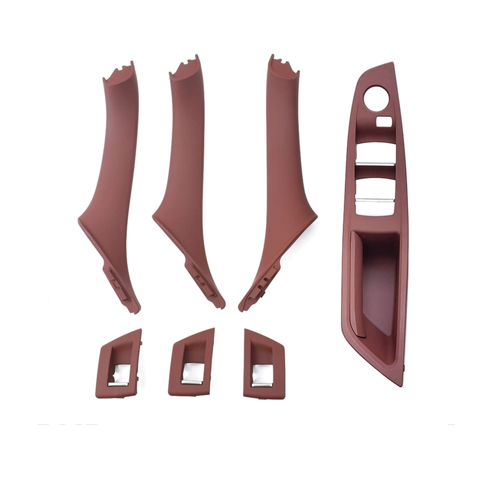 Yurefax Rechtes Lenkrad RHD Innentür Armlehne Zuggriff Set, for, for 5 Series F10 F11 520i 523i 525i 528i 535i 2009-2016 Innentürgriff(RHD Red Brown) von Yurefax