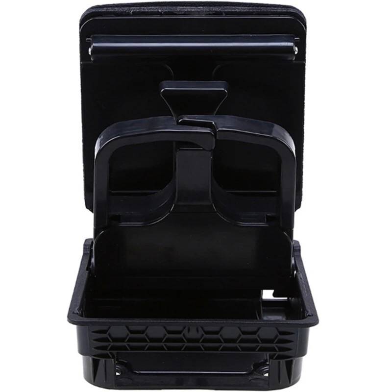 Yurefax Schwarze Auto-Mittelkonsolen-Armlehne, Getränkehalter-Box hinten, for VW, for Golf, MK5 MK6 Getränkehalter für die Mittelkonsole von Yurefax