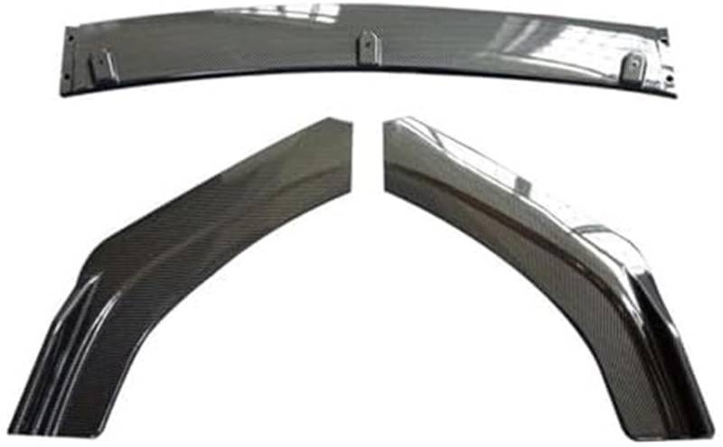 Yurefax Splitter, for Lancer EX, for Evo 2013-2016 Frontstoßstangen-Spoilerschutzplatte Lippenkörper-Kit Carbon-Oberfläche Auto-Dekorstreifen Kinnschaufel Lippensplitter(Mattschwarz) Fahrzeug-Frontlip von Yurefax