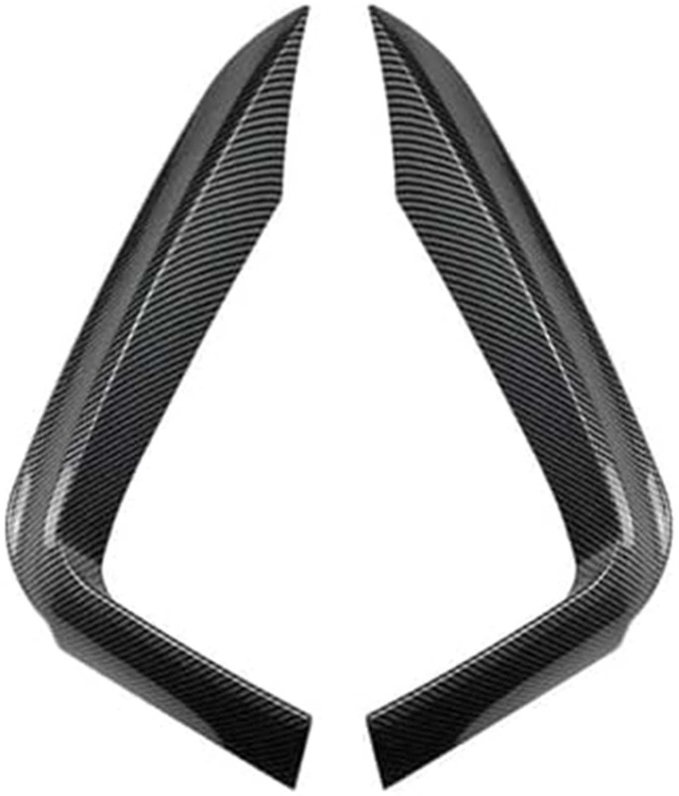 Yurefax Splitter Frontstoßstange Seitensplitter Spoiler Kit Nebelscheinwerferabdeckung, for BMW, 4er F32 F33 F36 Sport 420i 428i 435i 440i Tech 2014-2020 Lippensplitter (Carbon Look B) Fahrzeug-Frontl von Yurefax