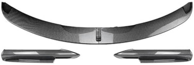 Yurefax Splitter Frontstoßstangenlippen-Bodykit Spoilersplitter Stoßstangen-Canard-Lippensplitter Autozubehör, for BMW, 3er E90 E91 Tech 2005-2008 Lippensplitter (Glanzschwarze Lippe)(BLACK One Set Ca von Yurefax
