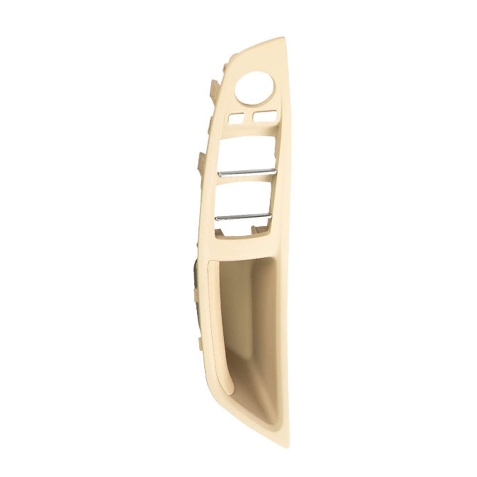 Yurefax Vorne rechts Fahrertürinnengriff Armlehne Schalterfeld ABS+PC Blende 2-Loch, for, for 5er F10 2010-2017 RHD Innentürgriff(Beige) von Yurefax