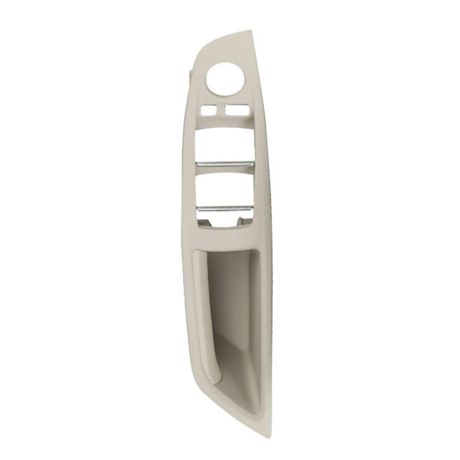 Yurefax Vorne rechts Fahrertürinnengriff Armlehne Schalterfeld ABS+PC Blende 2-Loch, for, for 5er F10 2010-2017 RHD Innentürgriff(Ivory) von Yurefax