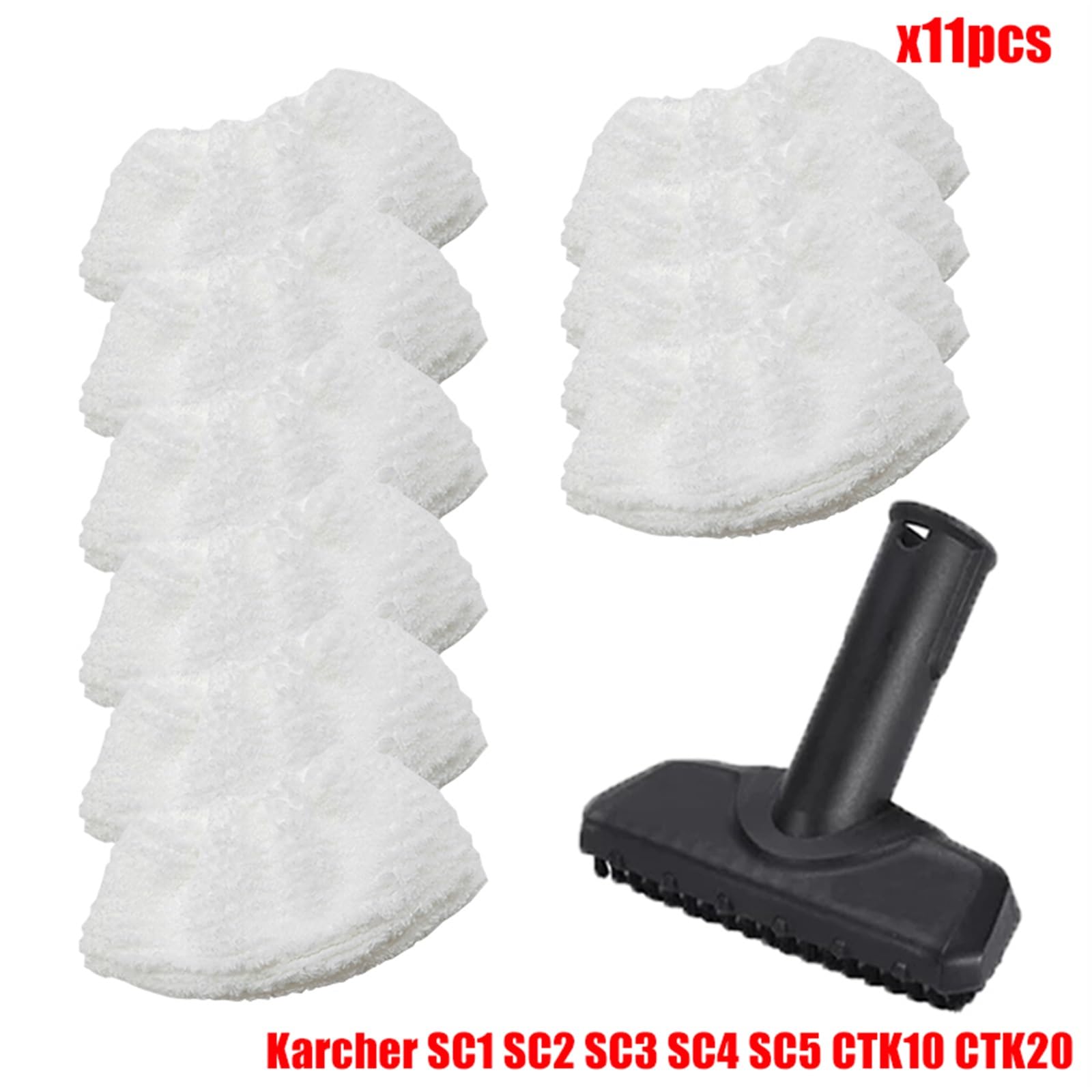 Yurefax Zubehör Nylon Düsenbürste for SC1 SC2 SC3 SC4 SC5 SC7 CTK10 CTK20 Handdampfstaubsauger Teile Ersatz Ersatzzubehör für Dampfreiniger(Set23) von Yurefax