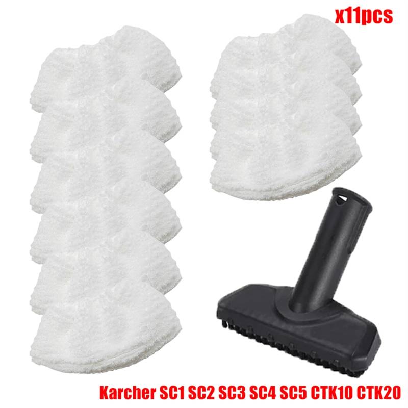 Yurefax Zubehör Nylon Düsenbürste for SC1 SC2 SC3 SC4 SC5 SC7 CTK10 CTK20 Handdampfstaubsauger Teile Ersatz Ersatzzubehör für Dampfreiniger(Set23) von Yurefax