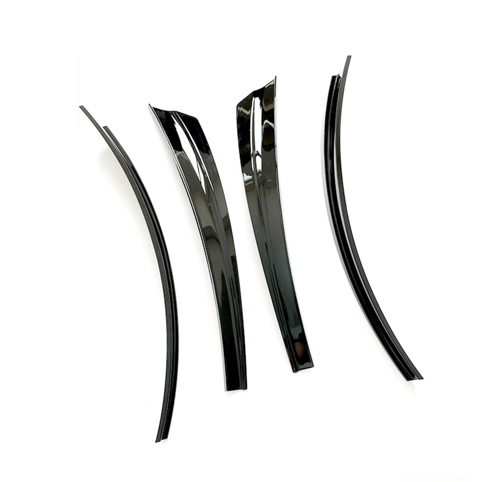 Yurefax for Tesla, Modell Y 2021-2023 Auto-Rad-Augenbrauen-Kotflügel vorne hinten Kotflügel Schmutzfänger Spritzschutz Antikollisions-Anti-Sand-Modifikation Kotflügelverbreiterung(Glossy Black) von Yurefax