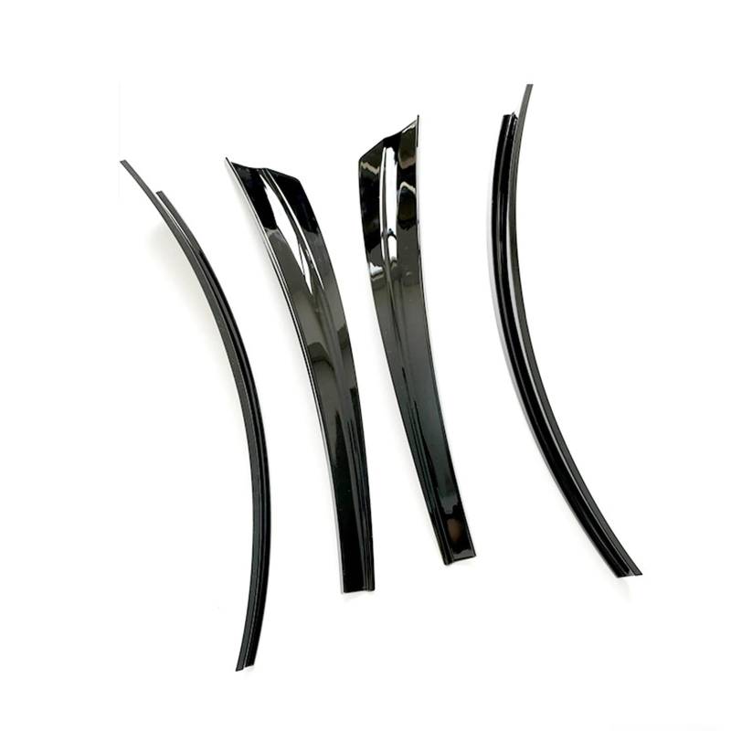 Yurefax for Tesla, Modell Y 2021-2023 Auto-Rad-Augenbrauen-Kotflügel vorne hinten Kotflügel Schmutzfänger Spritzschutz Antikollisions-Anti-Sand-Modifikation Kotflügelverbreiterung(Glossy Black) von Yurefax