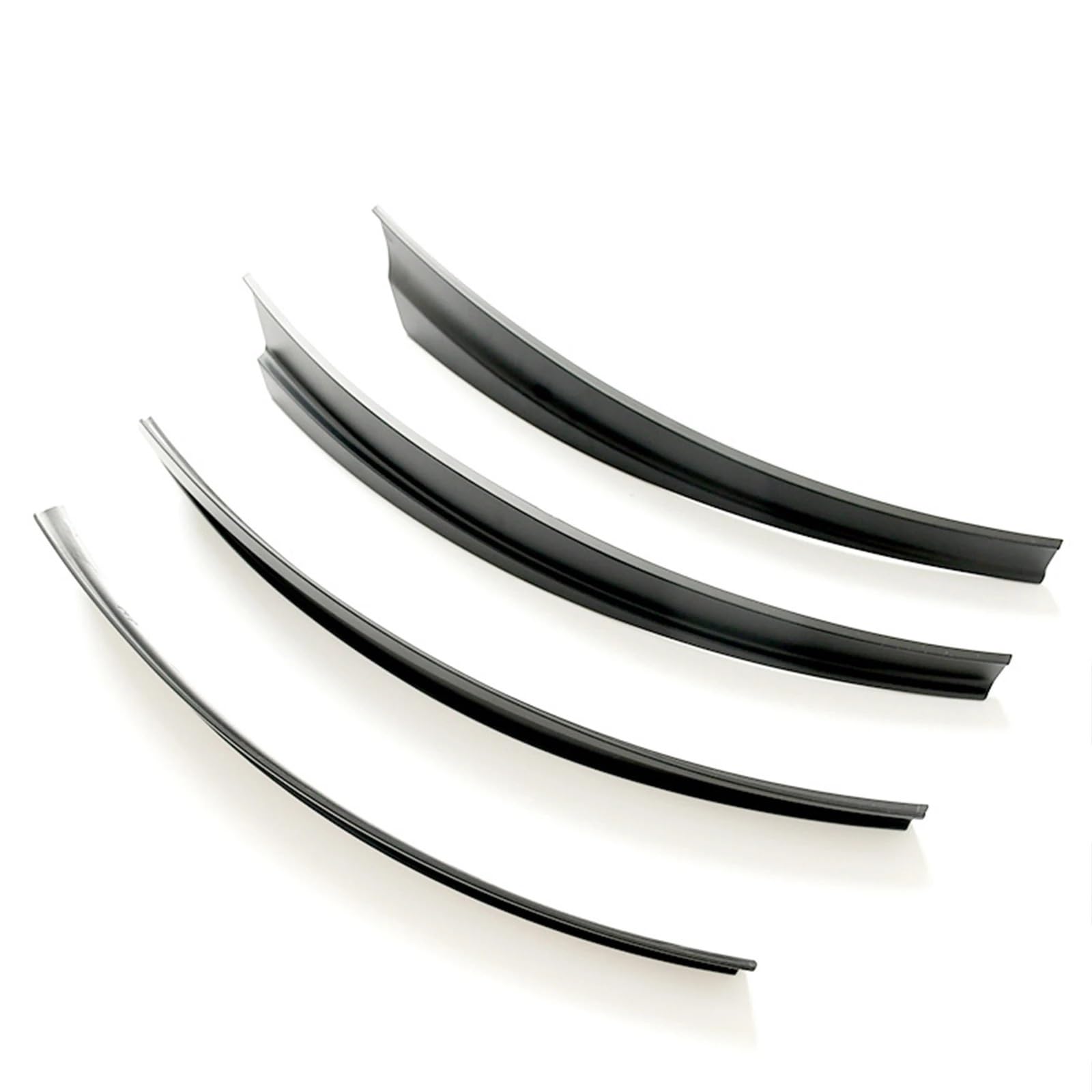 Yurefax for Tesla, Modell Y 2021-2023 Auto-Rad-Augenbrauen-Kotflügel vorne hinten Kotflügel Schmutzfänger Spritzschutz Antikollisions-Anti-Sand-Modifikation Kotflügelverbreiterung(Matte Black) von Yurefax