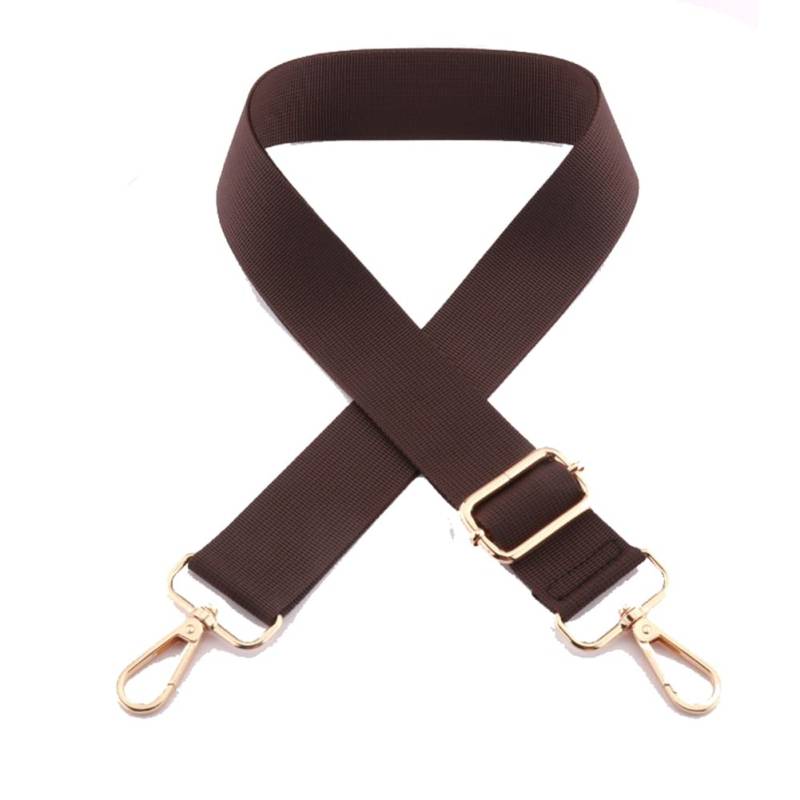 Yurosiay 3.8cm Breit Verstellbarer Schultergurt Universal Taschengurte Zum Wechseln Breit Taschenriemen Handtaschen Schulterriemen Umhängegurt DIY Tragegurt Tasche 75-145cm Kaffeefarbe von Yurosiay