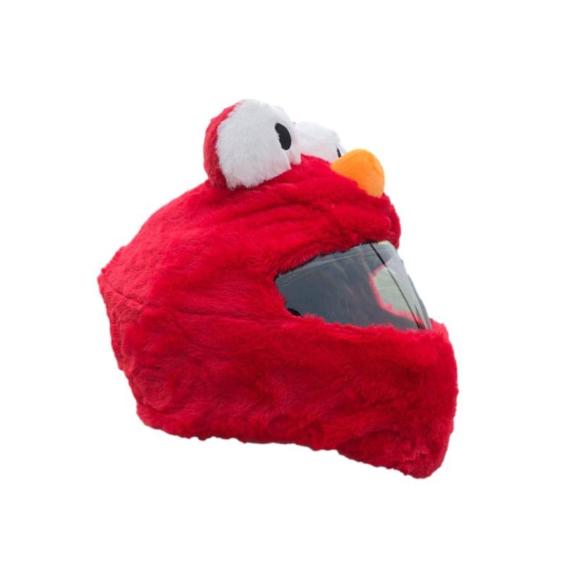 Yusheng Weihnachtsmann Motorradhelm Überzug Plüsch Rot von Yusheng