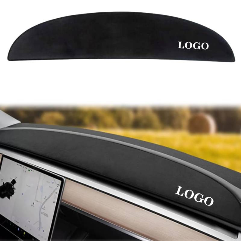 Ywooon Armaturenbrett Abdeckung für Tesla Model Y 2020-2024 Model 3 2017–2023 Armaturenbrett Abdeckung Rutschfeste Flanell Mittelkonsole Dash Wrap Instrumentenabdeckung von Ywooon