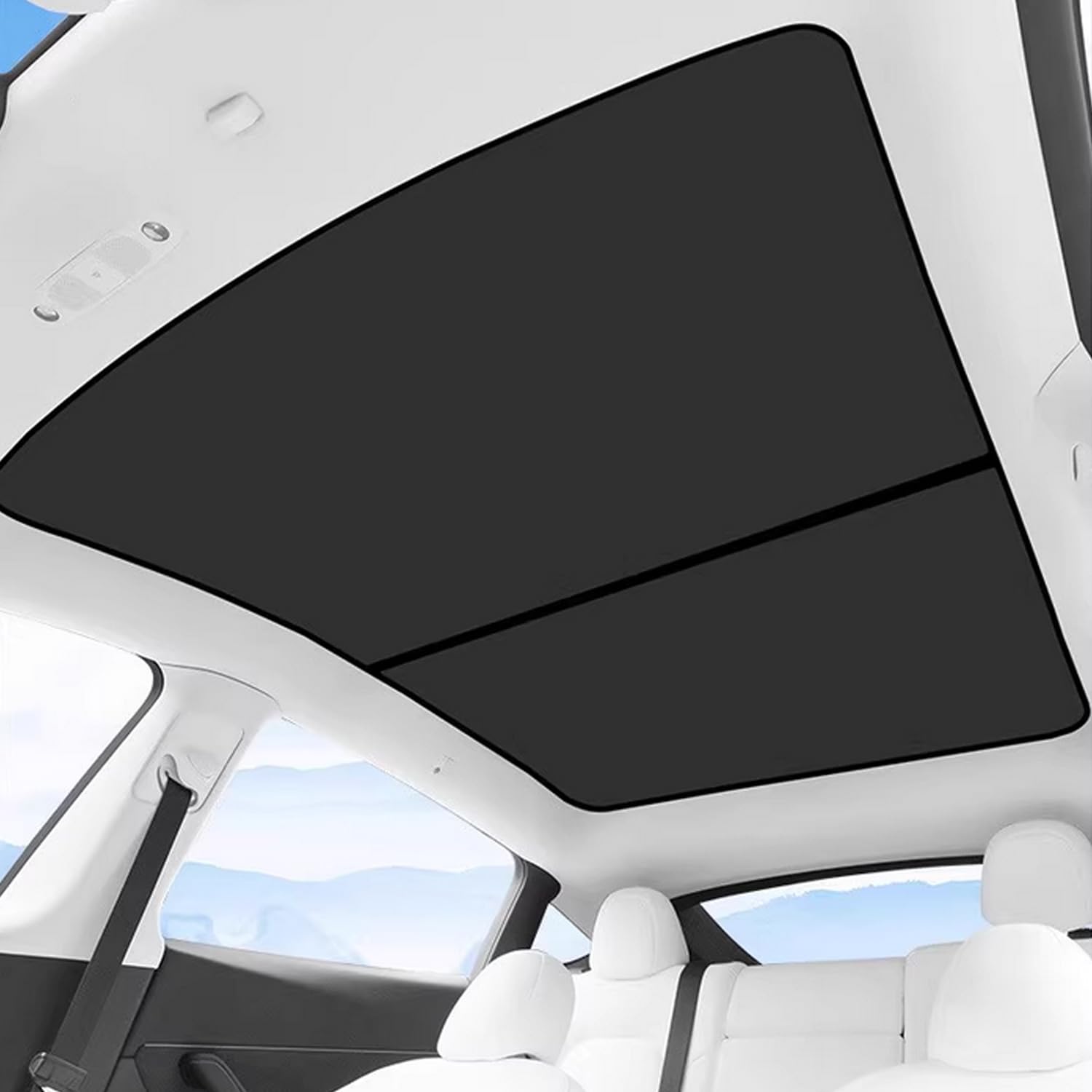 Ywooon Sonnendach Sonnenblenden für Tesla Model Y 2020-2024, Upgrade Eiskristall Style Top Fenster Dachschatten Sonnenschutz Wärmedämmung für Tesla Model Y Zubehör, Schwarz Ywooon Sonnendach Sonnenblenden für Tesla Model Y 2020-2024, Upgrade Eiskristall Style Top Fenster Dachschatten Sonnenschutz Wärmedämmung für Tesla Model Y Zubehör, Schwarz von Ywooon