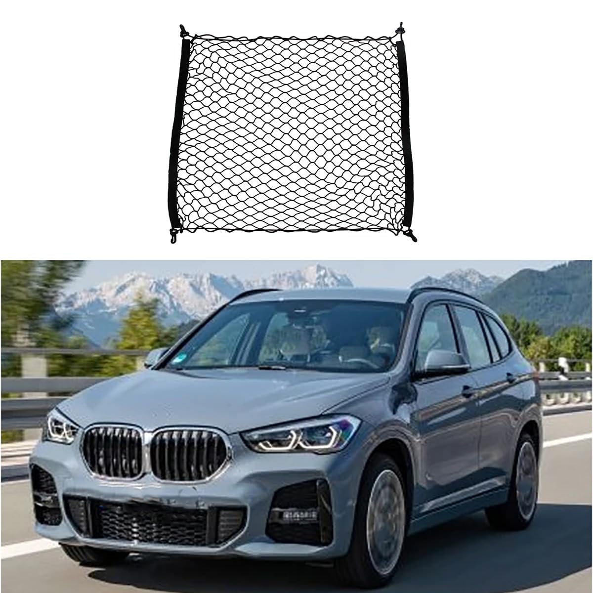 Auto Boot Trunk Net Fracht Organizer Für BMW X1 F48 2016~2022,Kofferraum Mesh Net Cargo Trunk Organizer Auto eingebautes Zubehör Auto Boot Trunk Net Fracht Organizer Für BMW X1 F48 2016~2022,Kofferraum Mesh Net Cargo Trunk Organizer Auto eingebautes Zubehör von Yyyyy6A