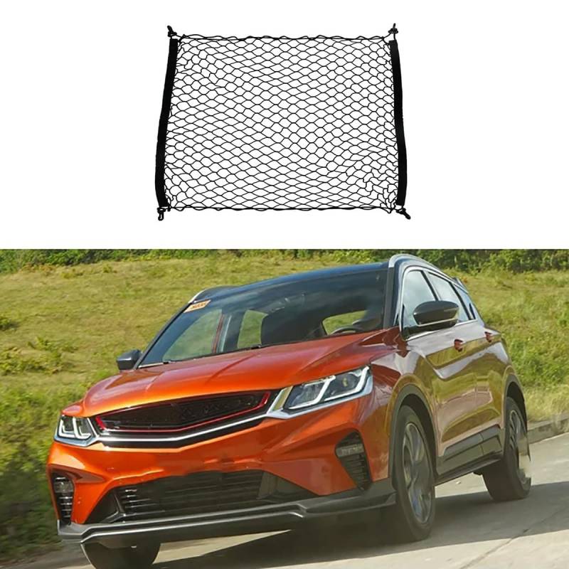 Auto Boot Trunk Net Fracht Organizer Für Geely Coolray Binyue SX11 X50 2018~2023 MK1,Kofferraum Mesh Net Cargo Trunk Organizer Auto eingebautes Zubehör von Yyyyy6A
