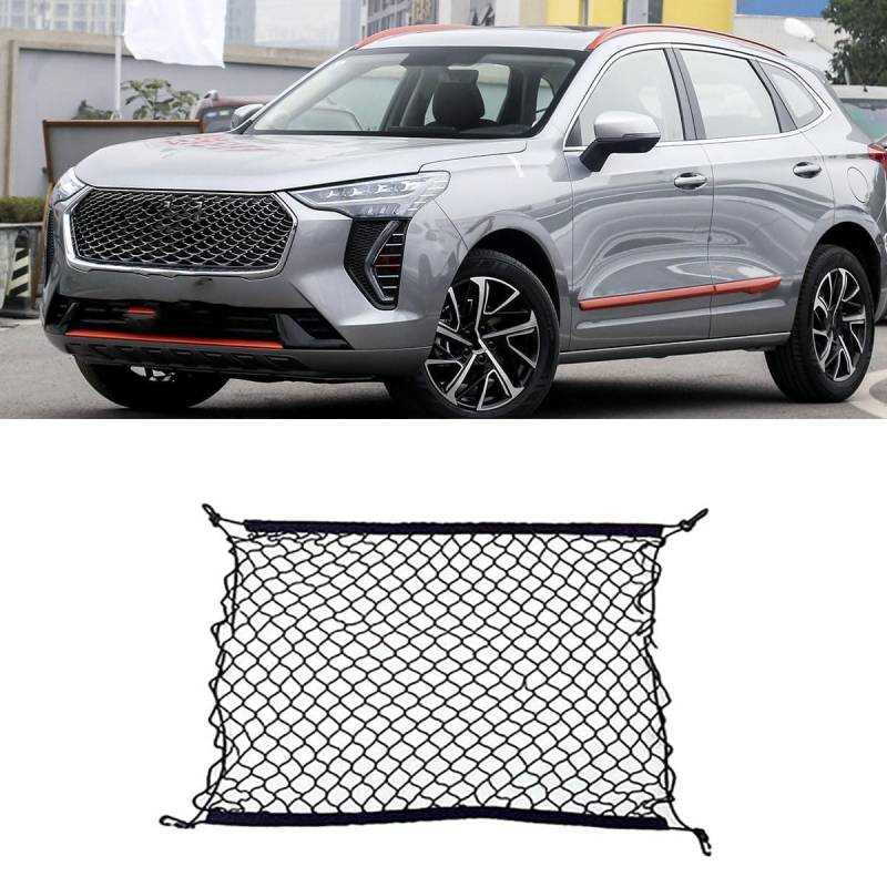 Auto Boot Trunk Net Fracht Organizer Für Haval Jolion Chulian 2023 2022 2021 2020,Kofferraum Mesh Net Cargo Trunk Organizer Auto eingebautes Zubehör von Yyyyy6A