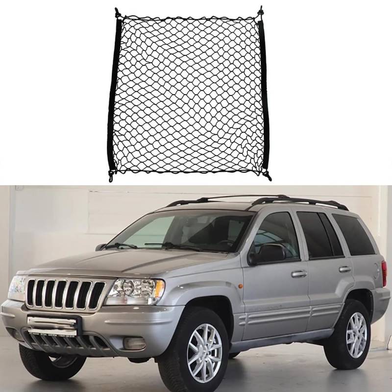 Auto Boot Trunk Net Fracht Organizer Für Jeep Grand Cherokee WJ 1999~2004,Kofferraum Mesh Net Cargo Trunk Organizer Auto eingebautes Zubehör von Yyyyy6A