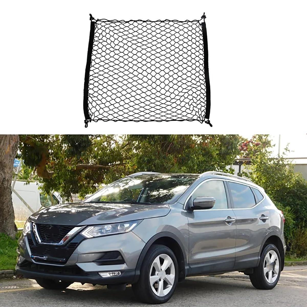 Auto Boot Trunk Net Fracht Organizer Für Nissan Qashqai J11 Rogue Sport 2014~2022,Kofferraum Mesh Net Cargo Trunk Organizer Auto eingebautes Zubehör Auto Boot Trunk Net Fracht Organizer Für Nissan Qashqai J11 Rogue Sport 2014~2022,Kofferraum Mesh Net Cargo Trunk Organizer Auto eingebautes Zubehör von Yyyyy6A