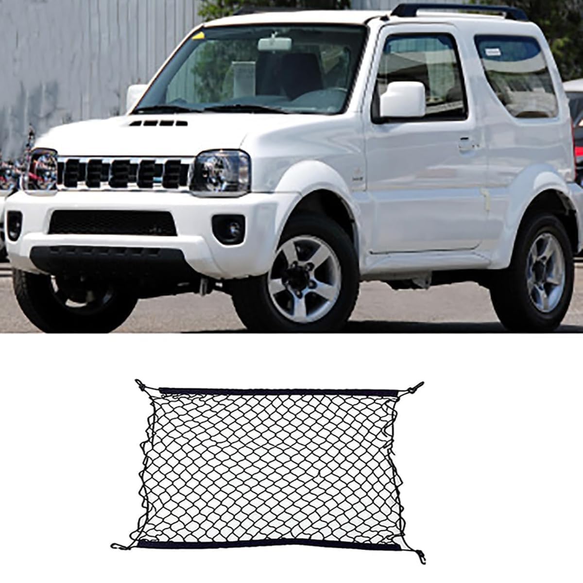 Auto Boot Trunk Net Fracht Organizer Für Suzuki Jimny 2022 JB74 Sierra 2018~2023,Kofferraum Mesh Net Cargo Trunk Organizer Auto eingebautes Zubehör Auto Boot Trunk Net Fracht Organizer Für Suzuki Jimny 2022 JB74 Sierra 2018~2023,Kofferraum Mesh Net Cargo Trunk Organizer Auto eingebautes Zubehör von Yyyyy6A