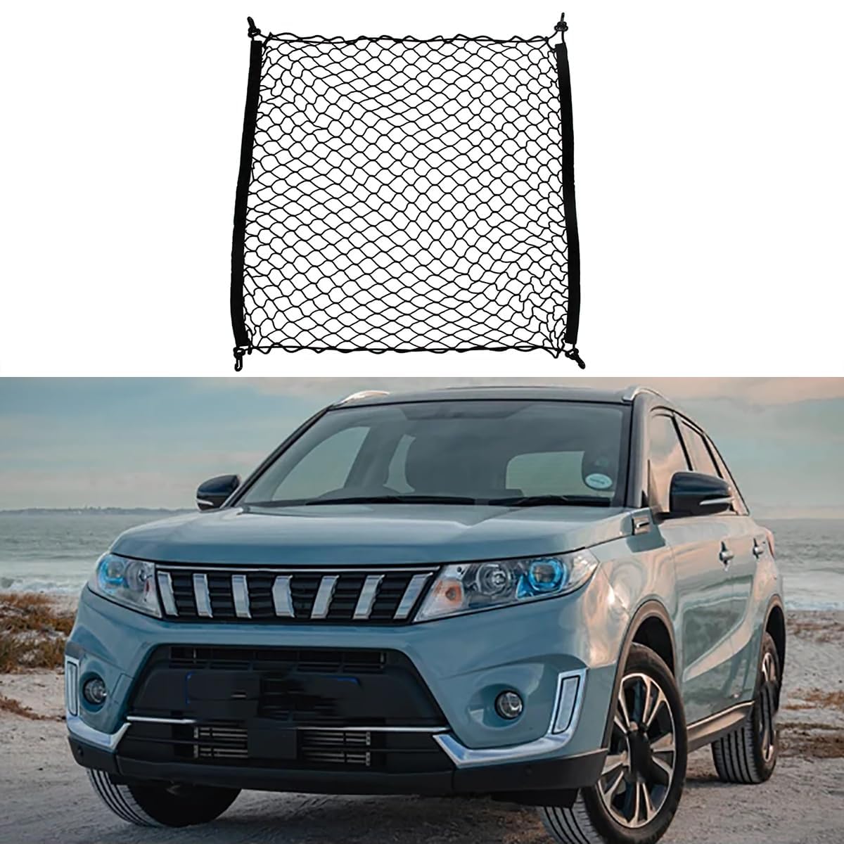 Auto Boot Trunk Net Fracht Organizer Für Suzuki Vitara Escudo LY 2015~2022,Kofferraum Mesh Net Cargo Trunk Organizer Auto eingebautes Zubehör Auto Boot Trunk Net Fracht Organizer Für Suzuki Vitara Escudo LY 2015~2022,Kofferraum Mesh Net Cargo Trunk Organizer Auto eingebautes Zubehör von Yyyyy6A
