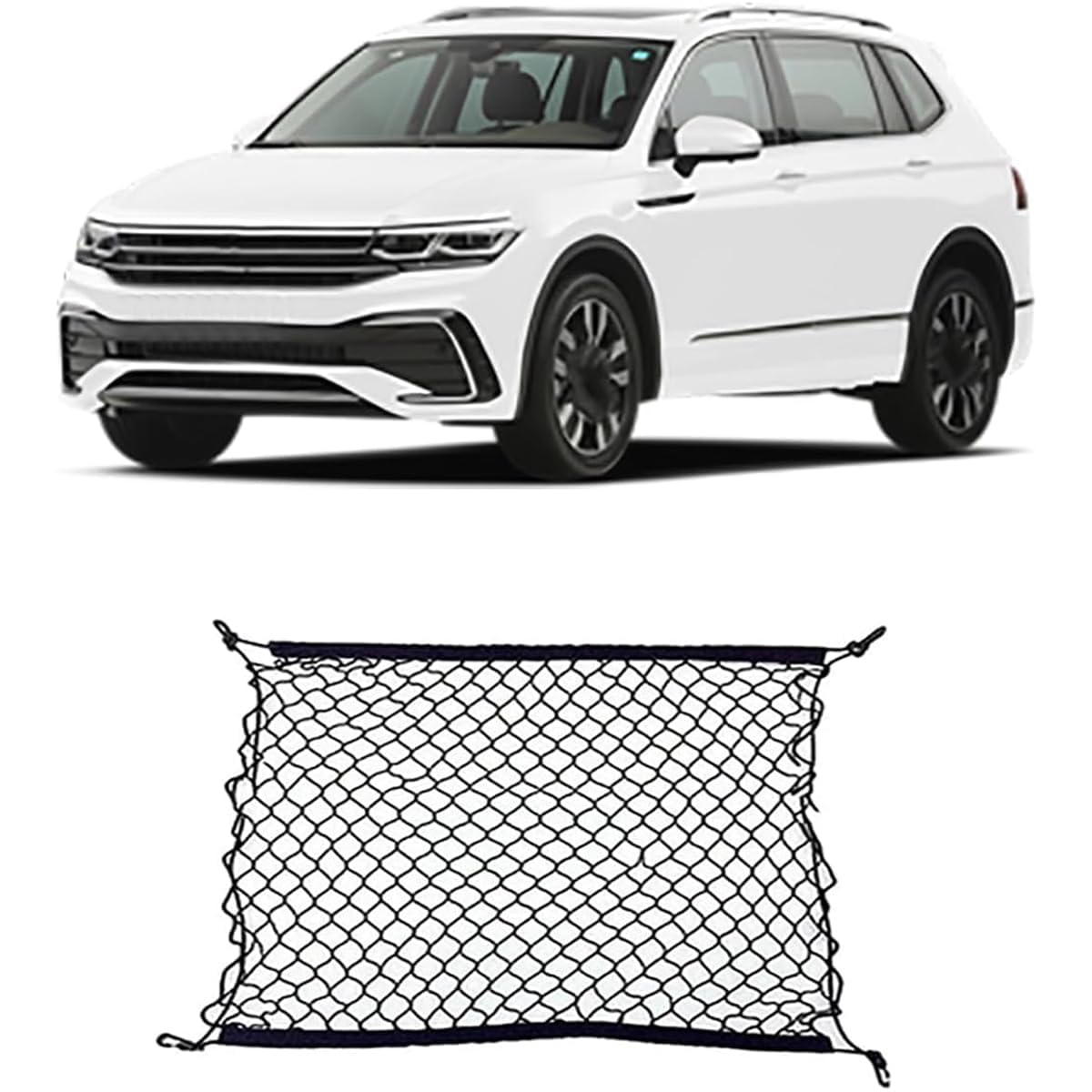Auto Boot Trunk Net Fracht Organizer Für VW Tiguan L AD BW R-Line 2017~2023,Kofferraum Mesh Net Cargo Trunk Organizer Auto eingebautes Zubehör Auto Boot Trunk Net Fracht Organizer Für VW Tiguan L AD BW R-Line 2017~2023,Kofferraum Mesh Net Cargo Trunk Organizer Auto eingebautes Zubehör von Yyyyy6A