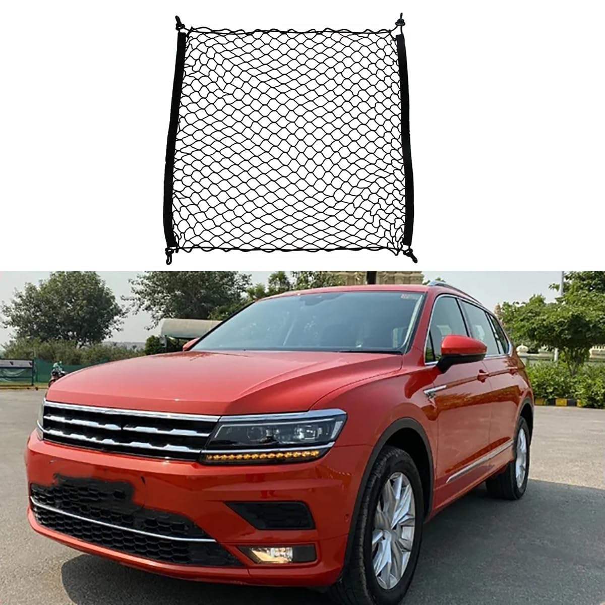 Auto Boot Trunk Net Fracht Organizer Für VW Tiguan MK2 2016~2023,Kofferraum Mesh Net Cargo Trunk Organizer Auto eingebautes Zubehör Auto Boot Trunk Net Fracht Organizer Für VW Tiguan MK2 2016~2023,Kofferraum Mesh Net Cargo Trunk Organizer Auto eingebautes Zubehör von Yyyyy6A