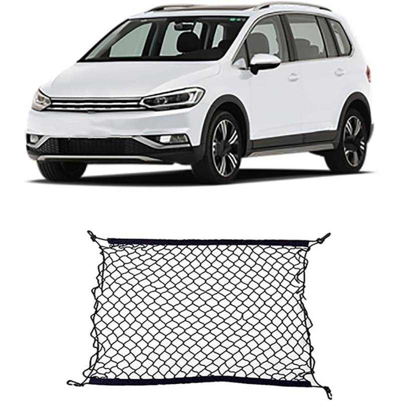 Auto Boot Trunk Net Fracht Organizer Für VW Touran 1T MK1 MK2 2003~2015,Kofferraum Mesh Net Cargo Trunk Organizer Auto eingebautes Zubehör von Yyyyy6A