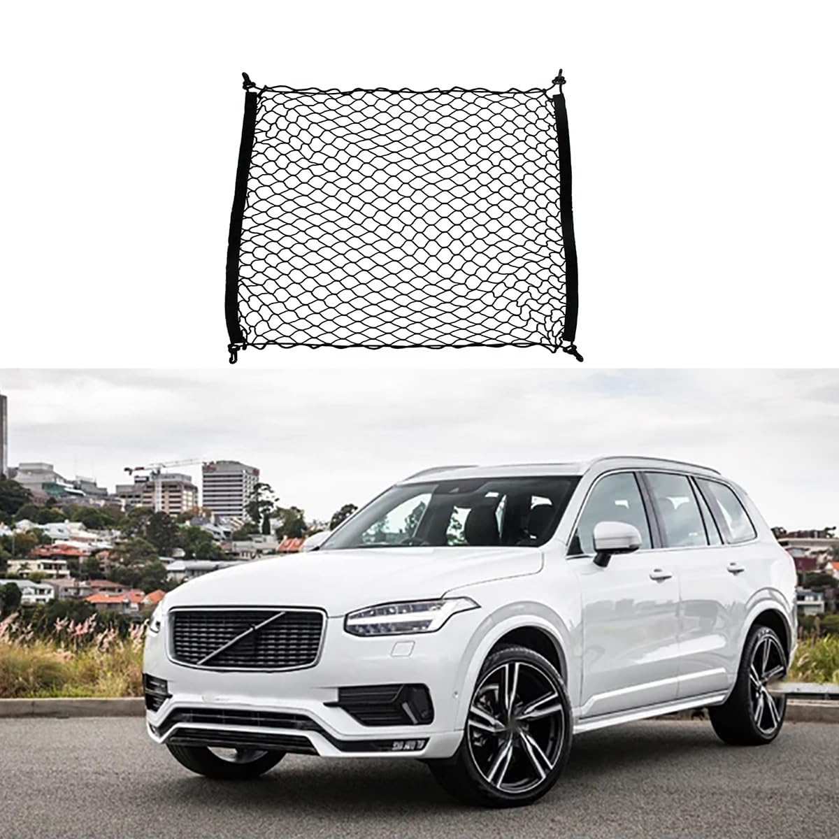 Auto Boot Trunk Net Fracht Organizer Für Volvo XC90 2016~2023,Kofferraum Mesh Net Cargo Trunk Organizer Auto eingebautes Zubehör Auto Boot Trunk Net Fracht Organizer Für Volvo XC90 2016~2023,Kofferraum Mesh Net Cargo Trunk Organizer Auto eingebautes Zubehör von Yyyyy6A