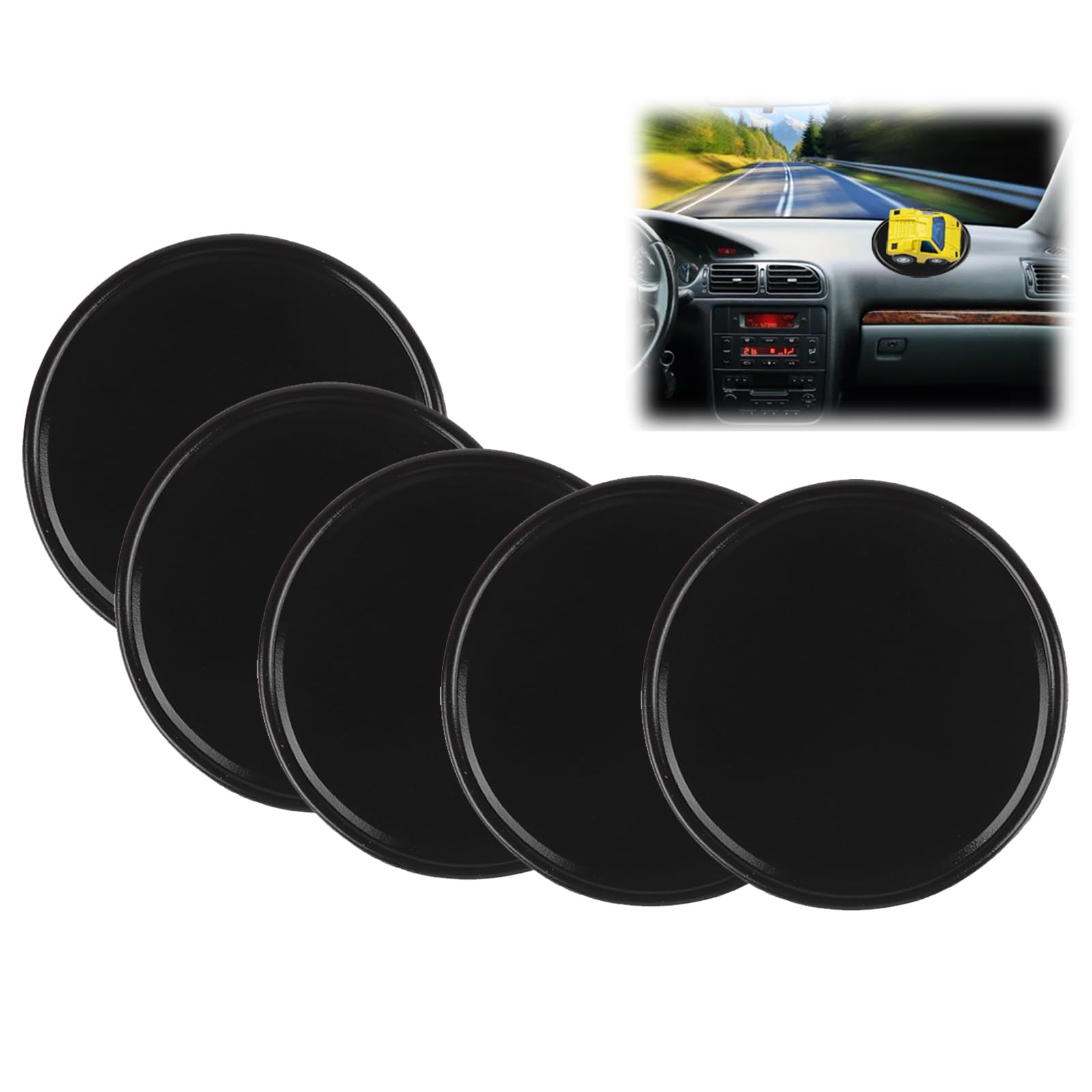 5 Stück Anti Rutsch Pad Auto, Auto Anti Rutsch,Auto Armaturenbrett Anti-Rutsch-Matte, Waschbare Antirutschmatte für Handy Armaturenbrett,Silikon-Fixiermatte,Antirutsch Pads, für Auto Dekoration(Rund 5 Stück Anti Rutsch Pad Auto, Auto Anti Rutsch,Auto Armaturenbrett Anti-Rutsch-Matte, Waschbare Antirutschmatte für Handy Armaturenbrett,Silikon-Fixiermatte,Antirutsch Pads, für Auto Dekoration(Rund von YzmrBdqc