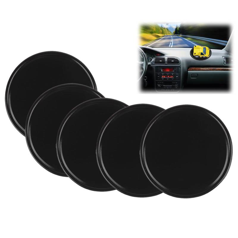 5 Stück Anti Rutsch Pad Auto,Auto Armaturenbrett Anti-Rutsch-Matte, Waschbare Antirutschmatte für Handy Armaturenbrett,Silikon-Fixiermatte,Antirutsch Pads, für Auto Dekoration(Rund von YzmrBdqc