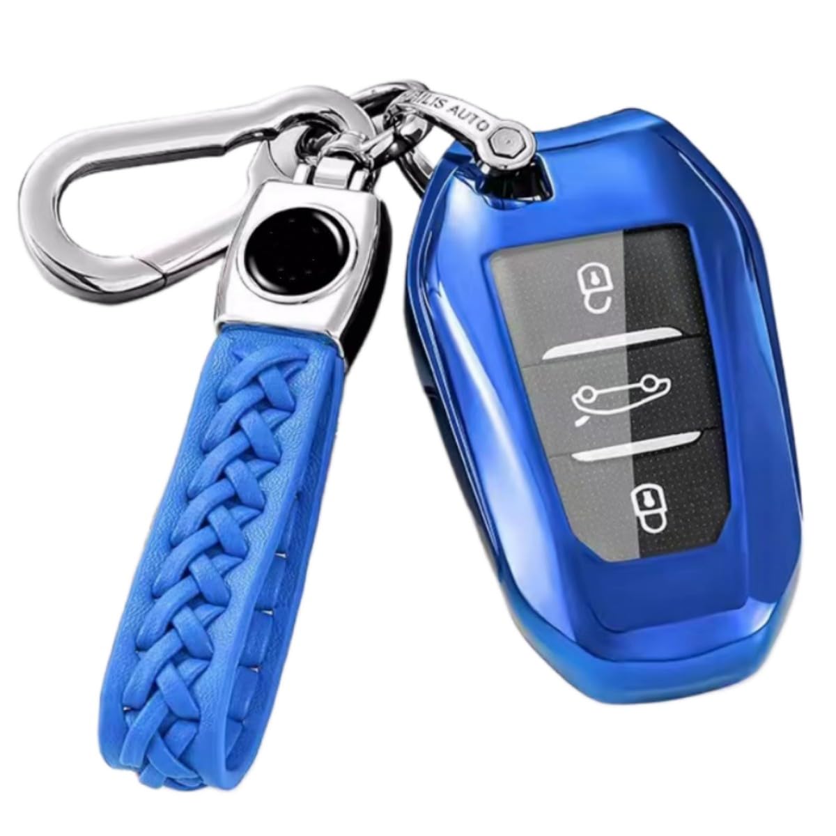 【5 Farben】 Z.MYUKI Frontera Schlüsselhülle mit Schlüsselanhänger für Opel Frontera 2024-2025 2026 Zubehör Key Cover (Blau) von Z.MYUKI
