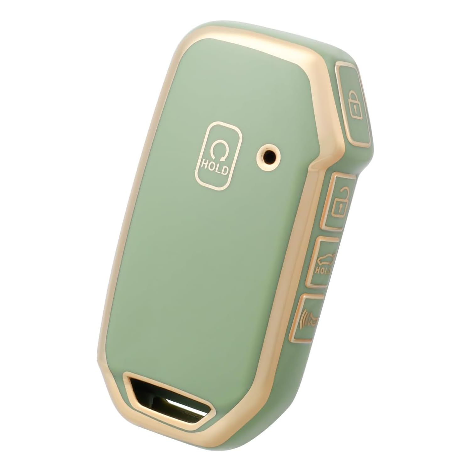 【5 Farben】 Z.MYUKI NIRO EV Schlüsselhülle mit Schlüsselanhänger für Kia NIRO SG2 2021-2024 2025 Zubehör Key Cover (Grün, 5 Tasten) von Z.MYUKI