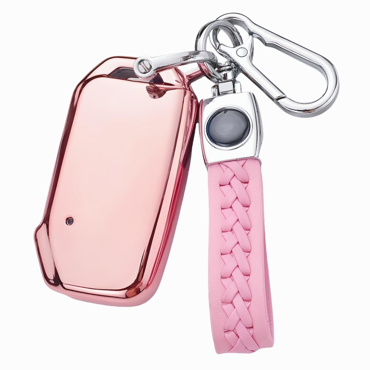【5 Farben】 Z.MYUKI Schlüsselhülle mit Schlüsselanhänger für Kia Proceed GT 2018-2024 2025 Zubehör Key Cover (Rosa) von Z.MYUKI