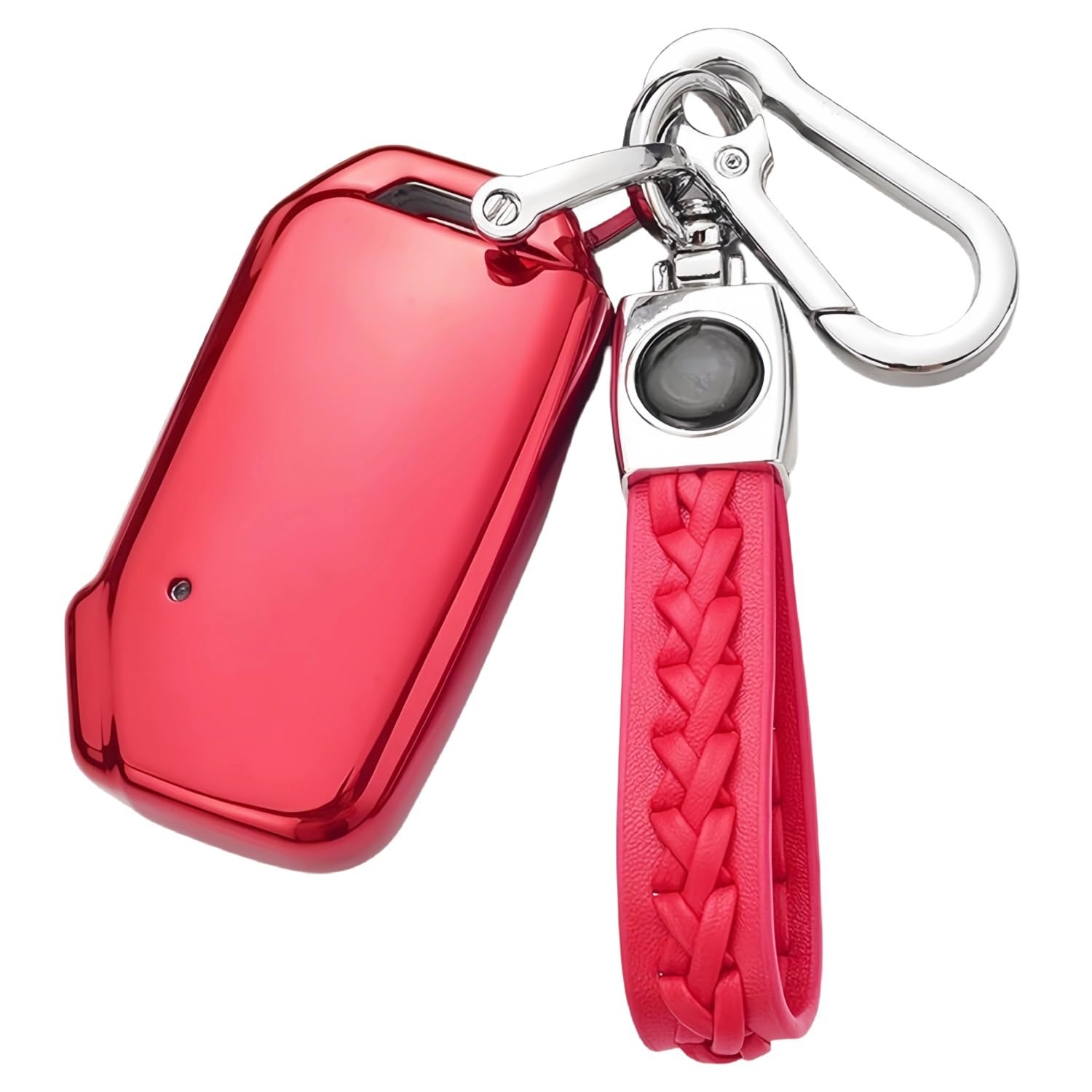 【5 Farben】 Z.MYUKI Schlüsselhülle mit Schlüsselanhänger für Kia Proceed GT 2018-2024 2025 Zubehör Key Cover (Rot) von Z.MYUKI