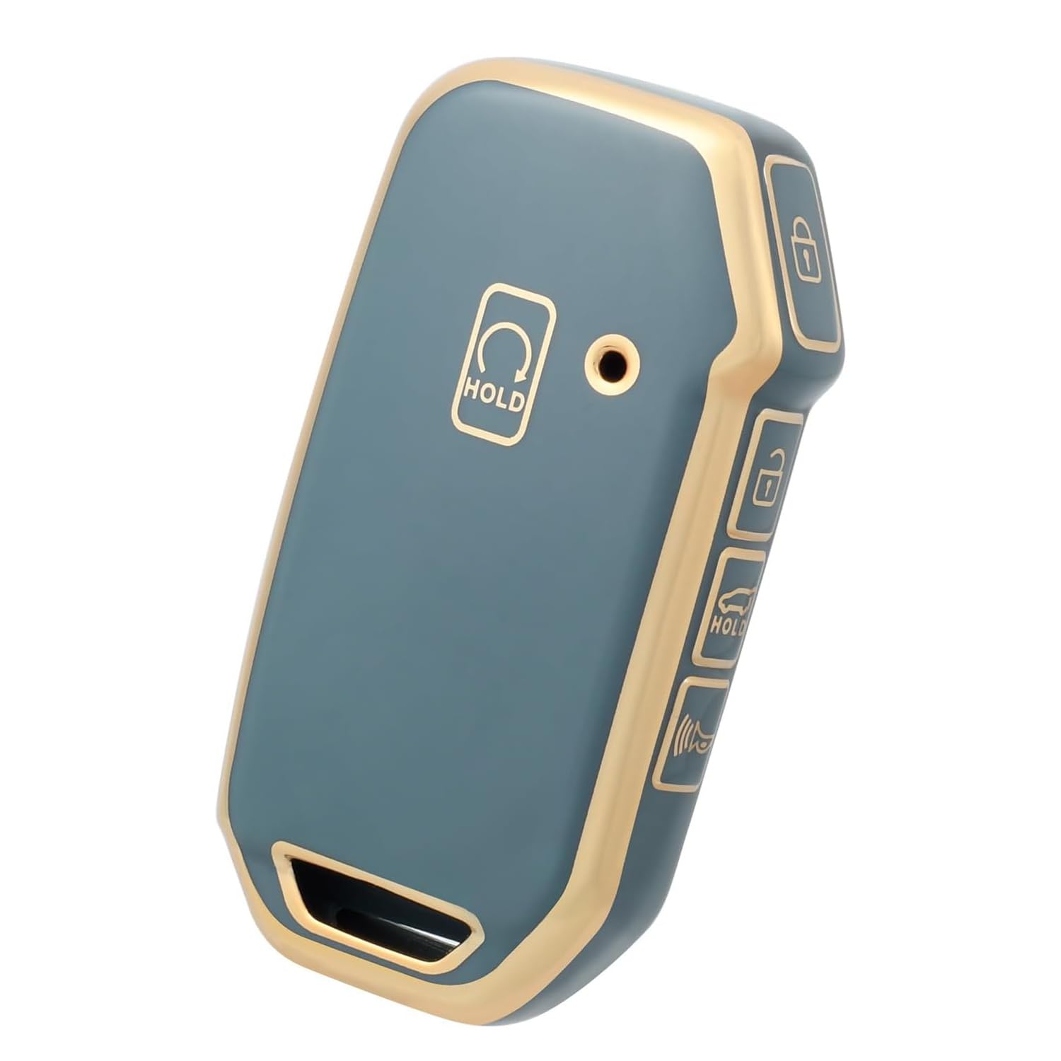 【5 Farben】 Z.MYUKI Schlüsselhülle mit Schlüsselanhänger für Kia Sorento MQ4 2020-2024 2025 Zubehör Key Cover (Blau, 5 Tasten) von Z.MYUKI