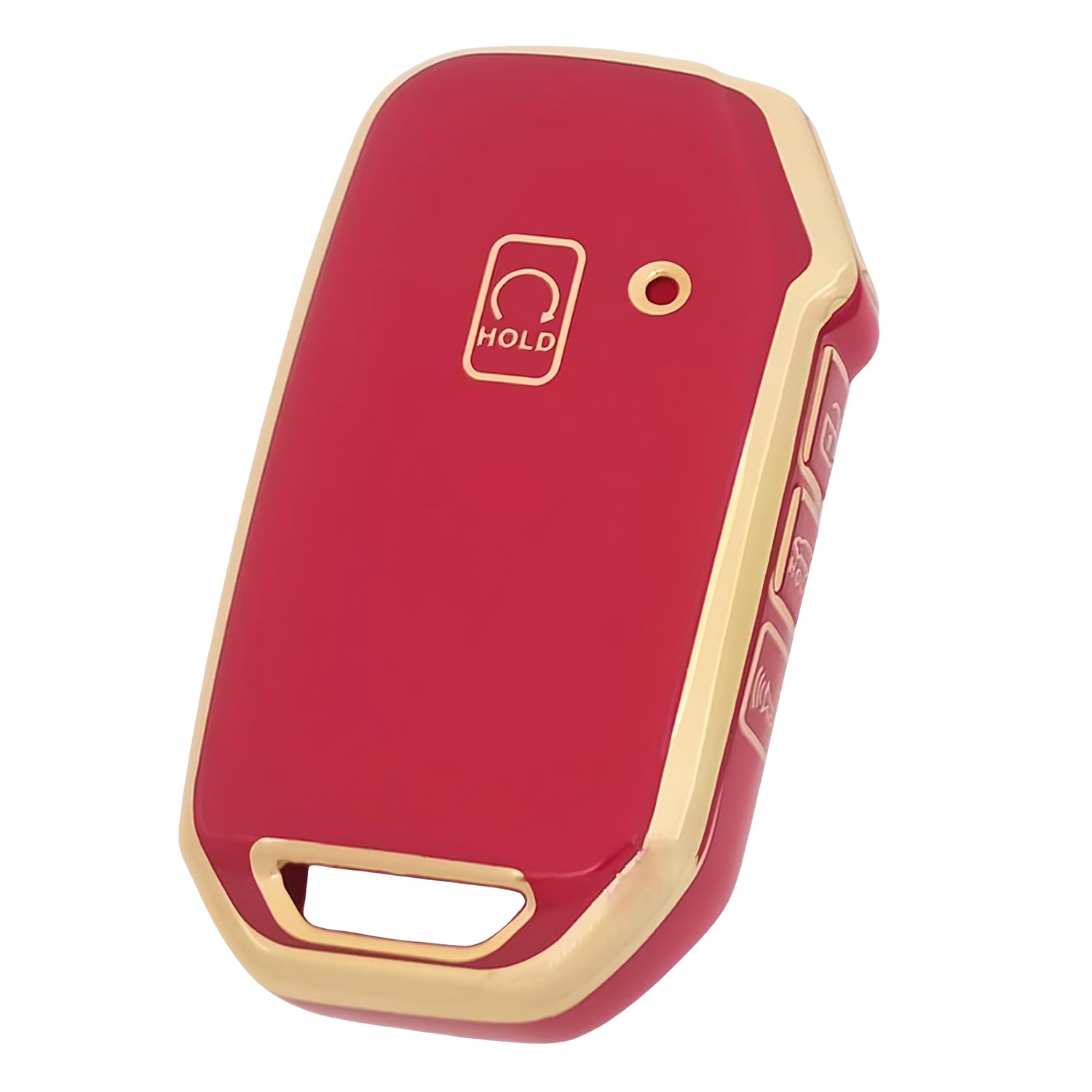 【5 Farben】 Z.MYUKI Schlüsselhülle mit Schlüsselanhänger für Kia Sorento MQ4 2020-2024 2025 Zubehör Key Cover (Rot, 5 Tasten) von Z.MYUKI