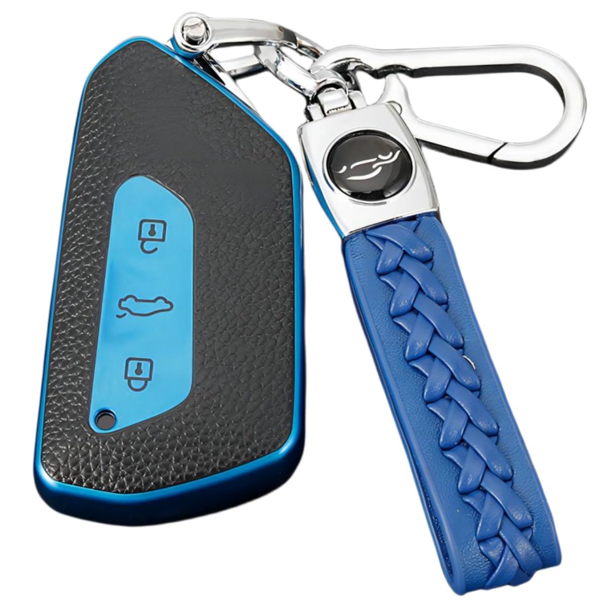 【6 Farben】 Z.MYUKI Elroq Schlüsselhülle mit Schlüsselanhänger für Skoda Elroq 2025 2026 Zubehör Key Cover (Blau) von Z.MYUKI