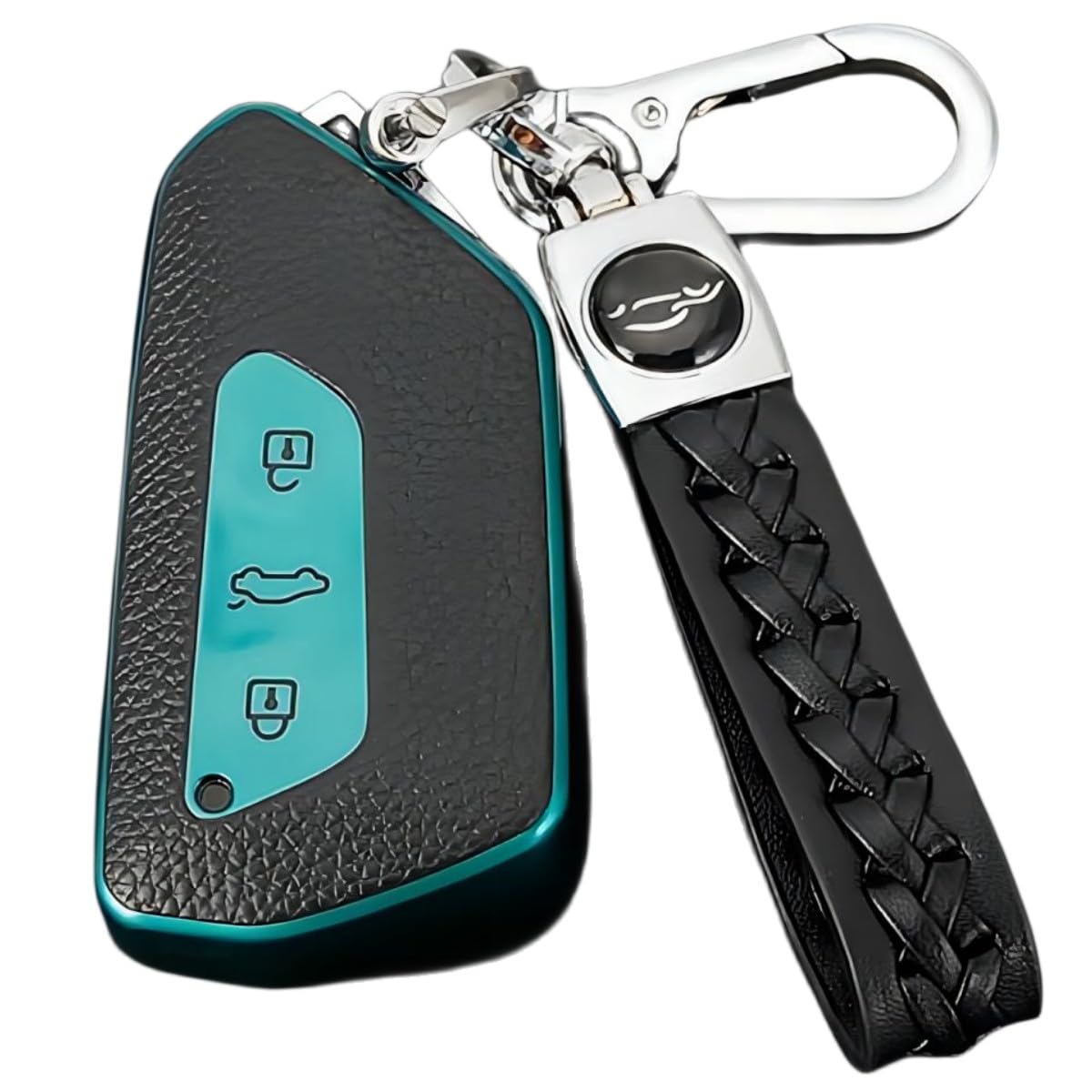 【6 Farben】 Z.MYUKI Schlüsselhülle mit Schlüsselanhänger für Cupra Tavascan 2023-2025 2026 Zubehör Key Cover (Grün) von Z.MYUKI